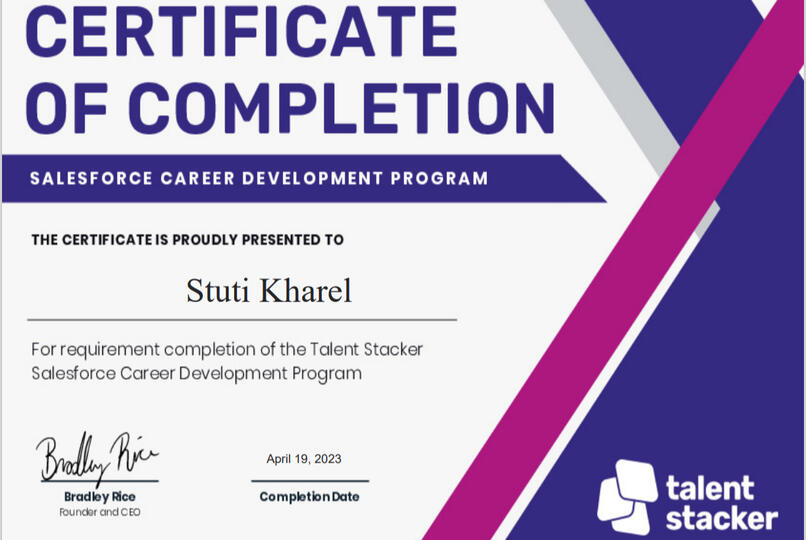 Talent Stacker Completion