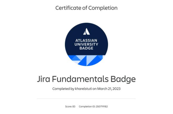 Jira Fundamentals Badge